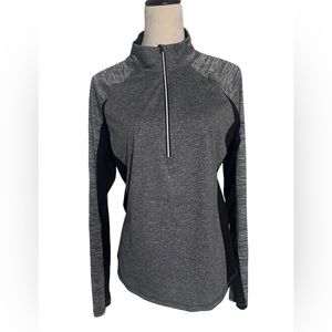 Women’s Active wear top. Grey and Black. Size Large (12-14). NEW!!